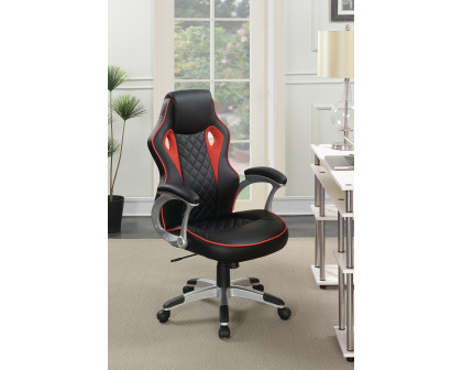 Coaster - Upholstered Office Chair in Black/Red