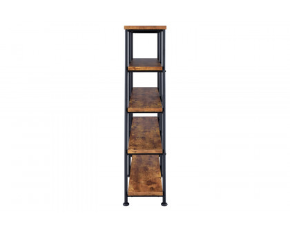 Coaster Analiese 4-Shelf Open Bookcase - Antique Nutmeg/Black