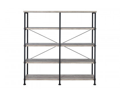 Coaster Analiese 4-Shelf Open Bookcase - Gray Driftwood