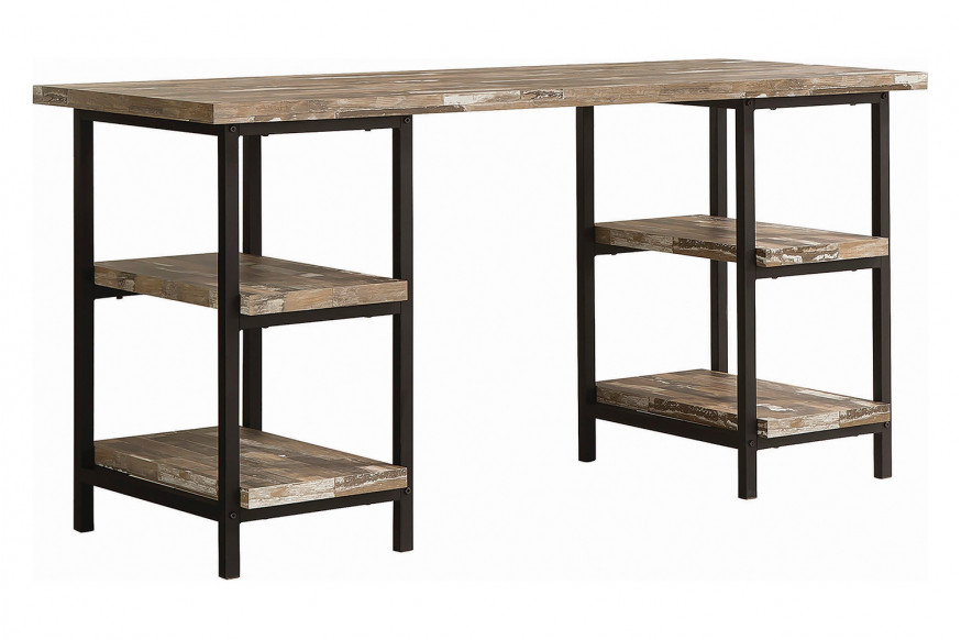 Coaster™ Kemper 4-Shelf Writing Desk - Salvaged Cabin