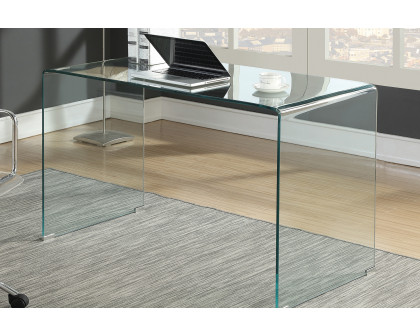 Coaster - Highsmith Glass Writing Desk in Clear