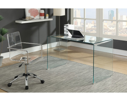 Coaster - Highsmith Glass Writing Desk in Clear