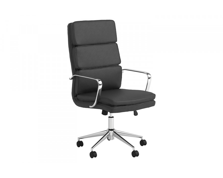 Coaster High Back Upholstered Office Chair - Black