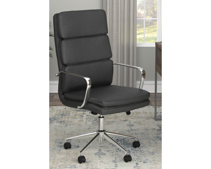 Coaster High Back Upholstered Office Chair - Black