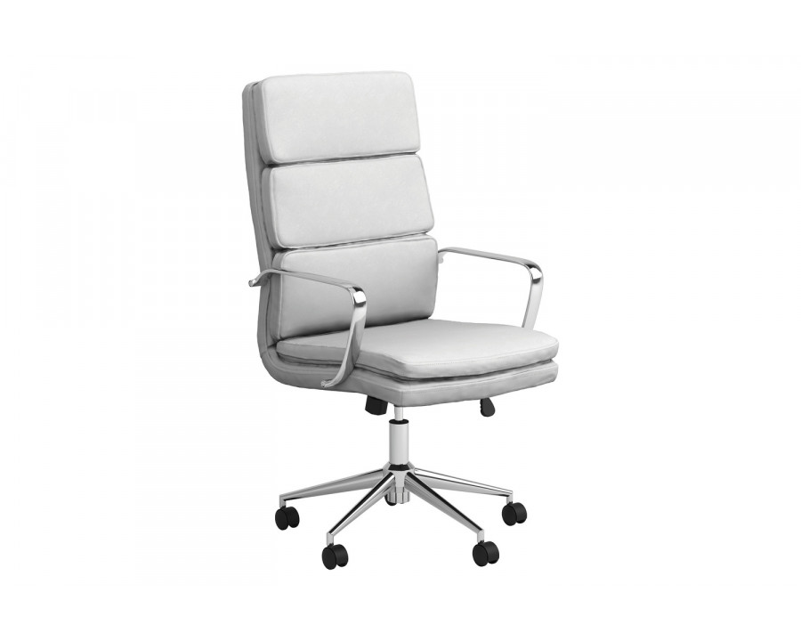 Coaster High Back Upholstered Office Chair - White