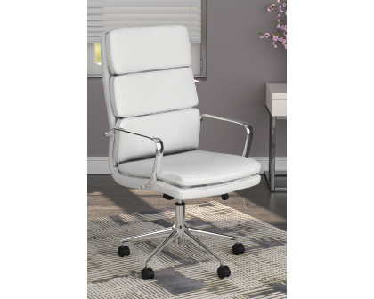 Coaster High Back Upholstered Office Chair - White