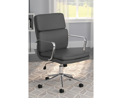 Coaster Standard Back Upholstered Office Chair - Gray