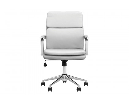 Coaster Standard Back Upholstered Office Chair - White