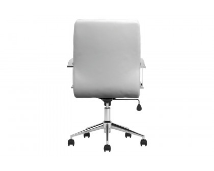 Coaster Standard Back Upholstered Office Chair - White