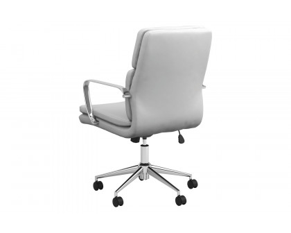 Coaster Standard Back Upholstered Office Chair - White