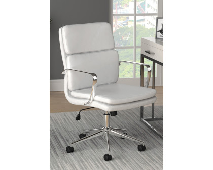 Coaster Standard Back Upholstered Office Chair - White