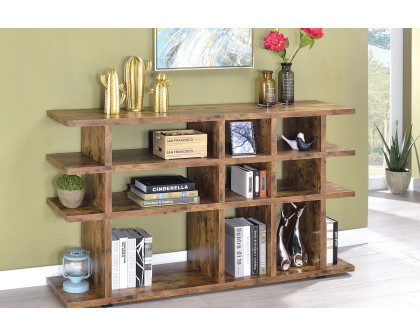 Coaster Santos 3-Tier Bookcase - Antique Nutmeg