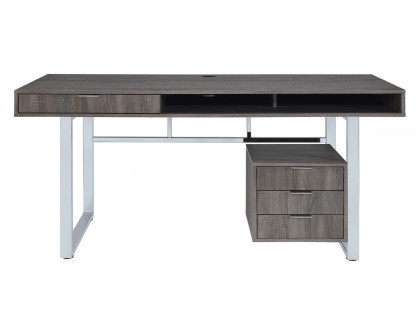 Coaster™ Whitman 4-Drawer Writing Desk - Weathered Gray