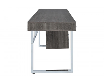 Coaster™ Whitman 4-Drawer Writing Desk - Weathered Gray