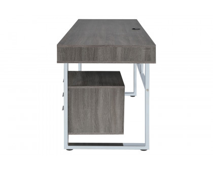 Coaster™ Whitman 4-Drawer Writing Desk - Weathered Gray