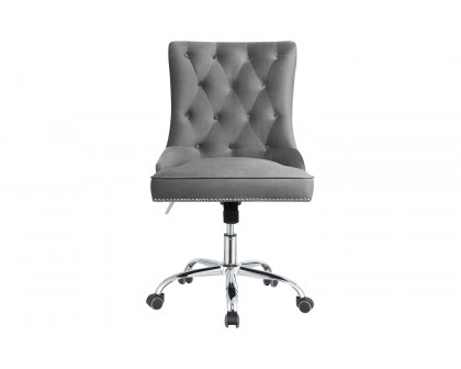 Coaster™ Tufted Back Office Chair - Gray/Chrome