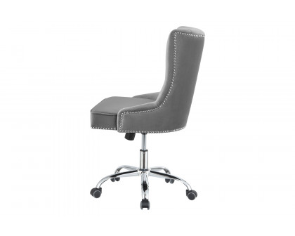 Coaster™ Tufted Back Office Chair - Gray/Chrome