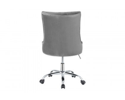 Coaster™ Tufted Back Office Chair - Gray/Chrome