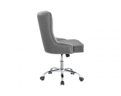 Coaster™ Tufted Back Office Chair - Gray/Chrome