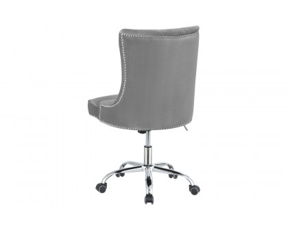 Coaster™ Tufted Back Office Chair - Gray/Chrome