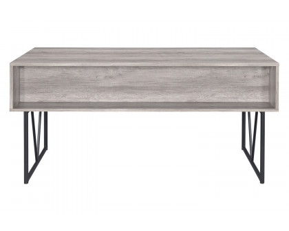 Coaster Analiese 4-Drawer Writing Desk - Gray Driftwood