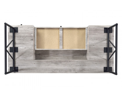 Coaster Analiese 4-Drawer Writing Desk - Gray Driftwood