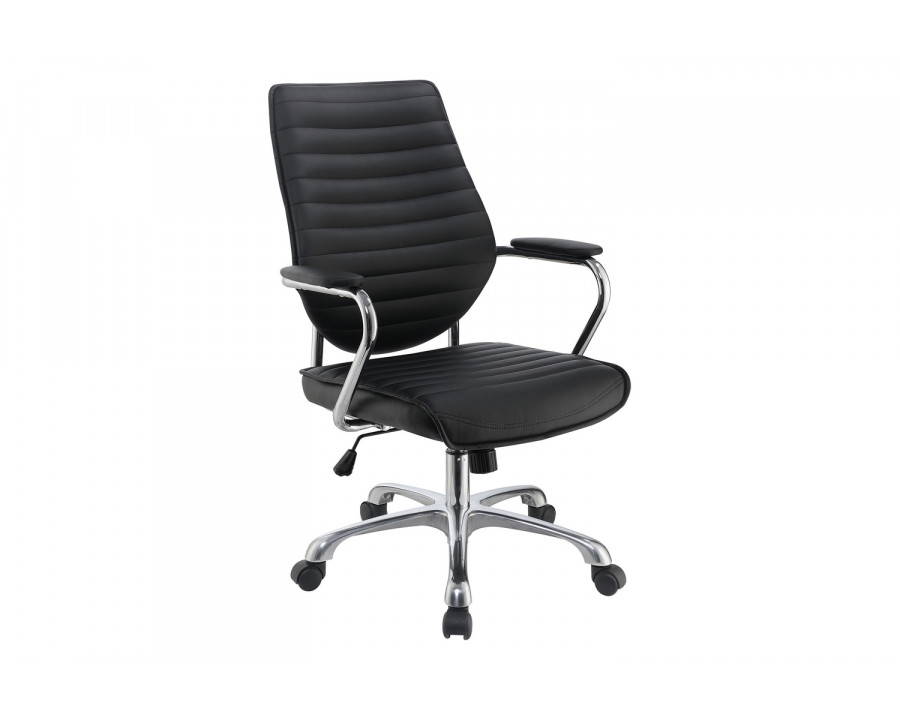 Coaster High Back Office Chair - Black/Chrome