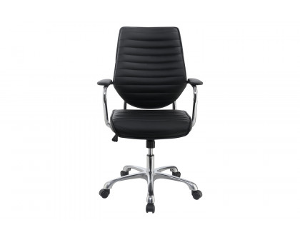 Coaster High Back Office Chair - Black/Chrome