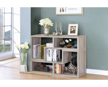 Coaster™ Velma Convertable Bookcase And TV Console - Gray Driftwood