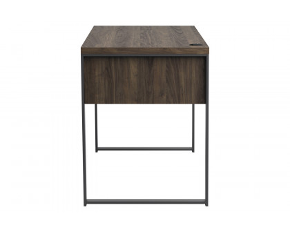 Coaster™ Pattinson 3-Drawer Writing Desk - Aged Walnut/Gunmetal