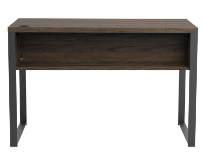 Coaster™ Pattinson 3-Drawer Writing Desk - Aged Walnut/Gunmetal