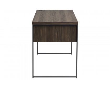 Coaster - Pattinson 4-Drawer Writing Desk in Aged Walnut/Gunmetal