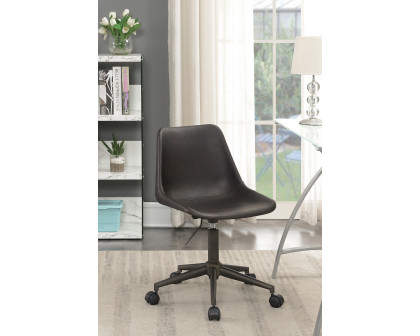 Coaster - Adjustable Height Office Chair With Casters in Brown/Rustic Taupe