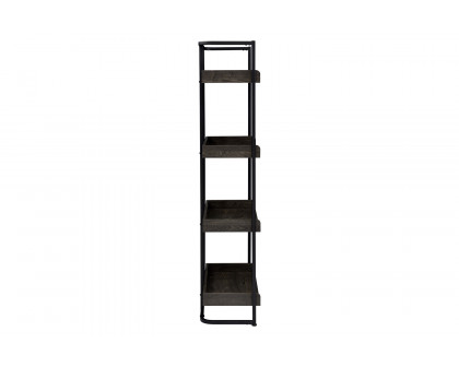 Coaster Ember 4-Shelf Bookcase - Dark Oak/Sandy Black