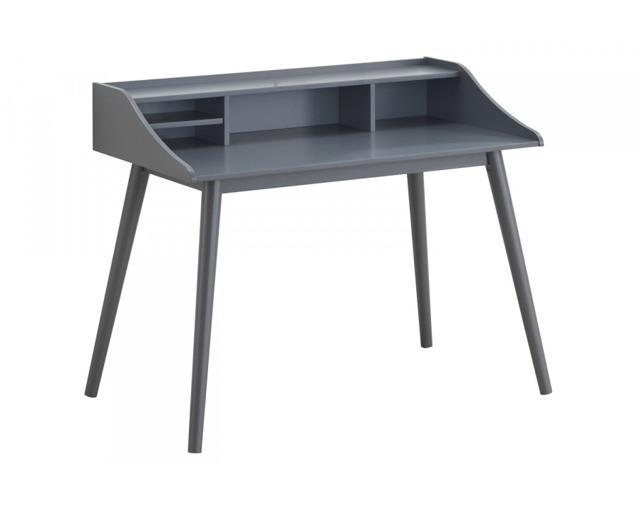 Coaster Percy 4-Compartment Writing Desk - Gray