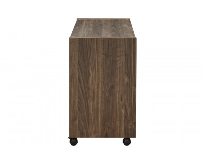 Coaster - Luetta Rectangular Mobile Return With Casters in Aged Walnut