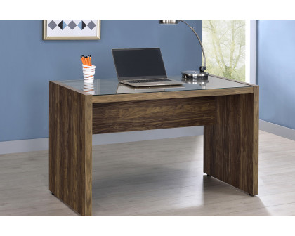 Coaster Luetta 48-Inch Rectangular Writing Desk - Aged Walnut