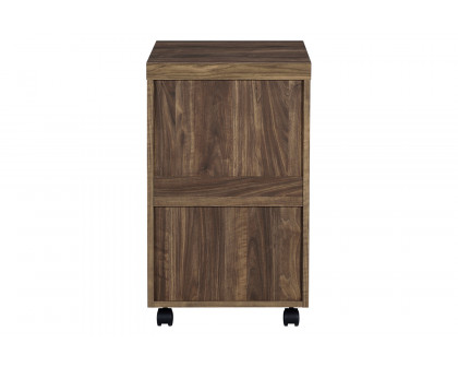 Coaster - Luetta 3-Drawer Mobile Storage Cabinet With Casters in Aged Walnut