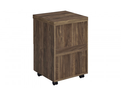 Coaster - Luetta 3-Drawer Mobile Storage Cabinet With Casters in Aged Walnut