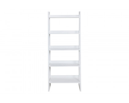 Coaster™ Trudie 5-Shelf Ladder Bookcase - White