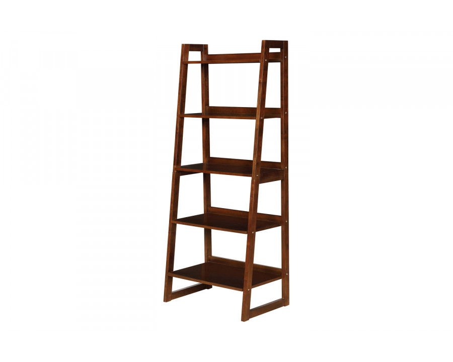 Coaster Trudie 5-Shelf Ladder Bookcase - Cappuccino