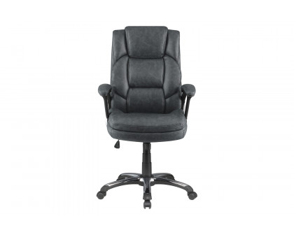 Coaster Adjustable Height Office Chair with Padded Arm - Gray/Black