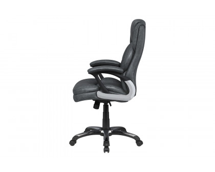 Coaster Adjustable Height Office Chair with Padded Arm - Gray/Black