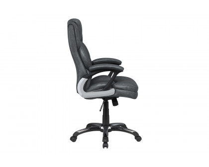 Coaster Adjustable Height Office Chair with Padded Arm - Gray/Black