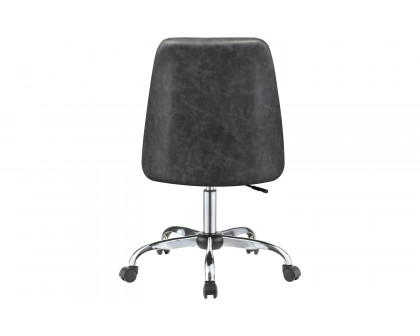 Coaster Upholstered Tufted Back Office Chair - Gray/Chrome