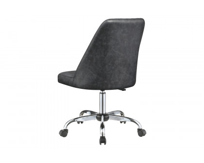 Coaster Upholstered Tufted Back Office Chair - Gray/Chrome