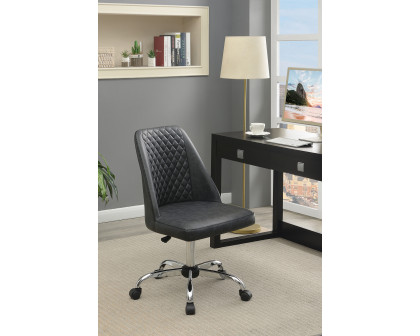 Coaster Upholstered Tufted Back Office Chair - Gray/Chrome