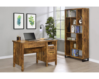 Coaster - Delwin Lift Top Office Desk With File Cabinet in Antique Nutmeg