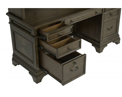 Coaster - Hartshill Credenza With Hutch in Burnished Oak