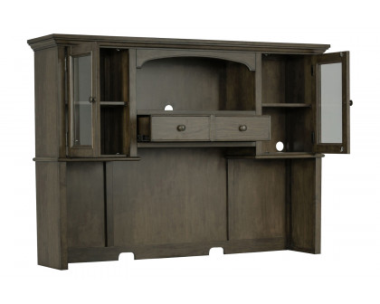 Coaster - Hartshill 2-Door Hutch With Shelves in Burnished Oak